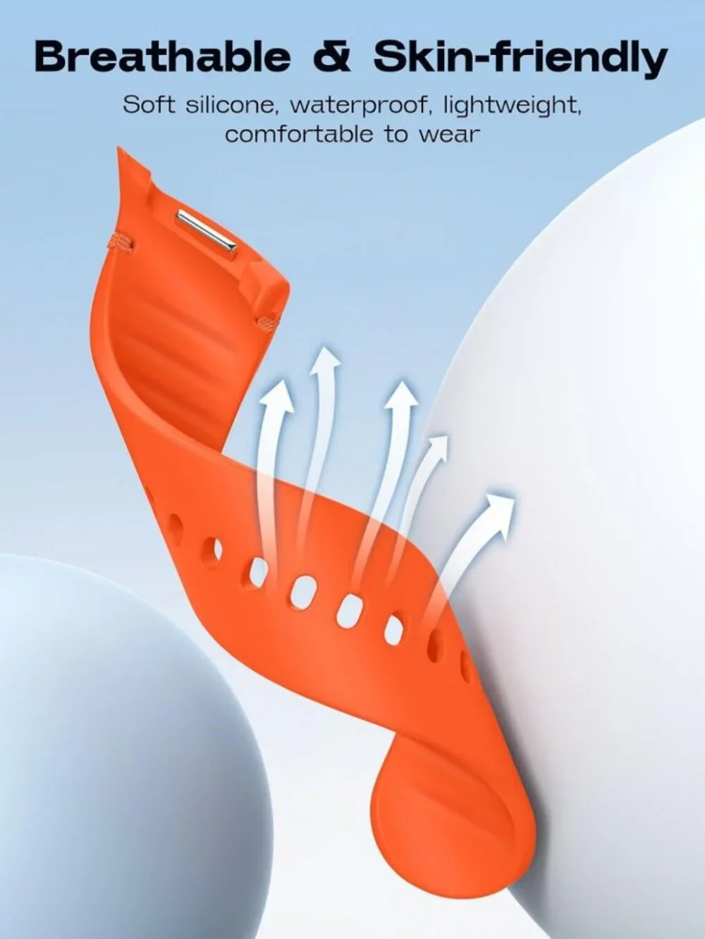 6 Pack Soft Silicone Sport Bands for Galaxy Watch 8 & Classic, No Gap, Unisex